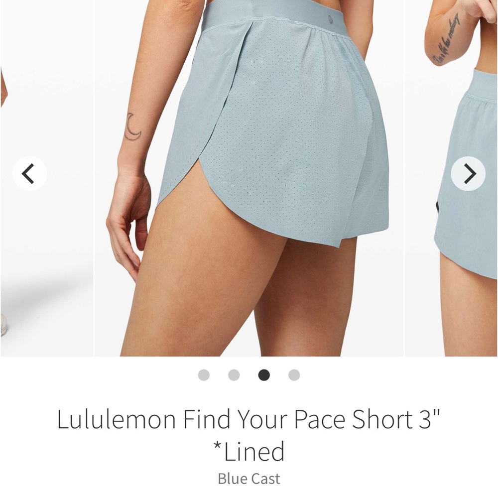 Lululemon find your pace shorts